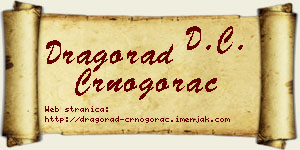 Dragorad Crnogorac vizit kartica